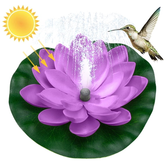 Solar Powered Floating Water for Garden Pool Bird Bath Fish Tank Decorative Waterscape Feature
