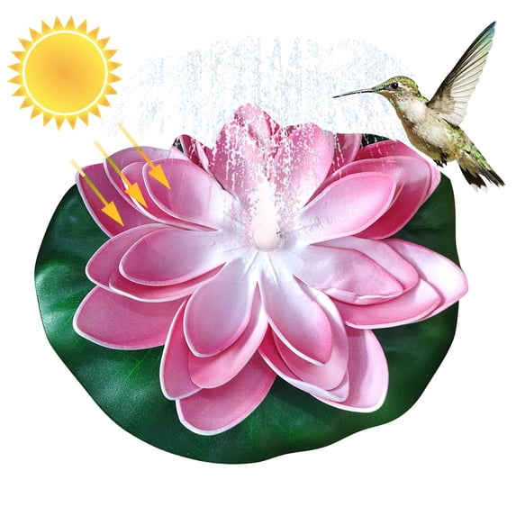 Solar Powered Floating Water with LED Lights for Garden Pond Birdbath and Outdoor
