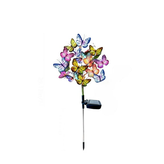 Solar Powered Flower Garden Lights With Flexible Stems For Outdoor Decoration Led Landscape Lighting