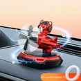 thumbnail image 1 of Solar Powered Fragrance Diffuser Car Air Freshener, Helicopter Car Glasses Bear Aromatherapy Car Perfume Ornaments in Car Aircraft, Red, 1 of 6