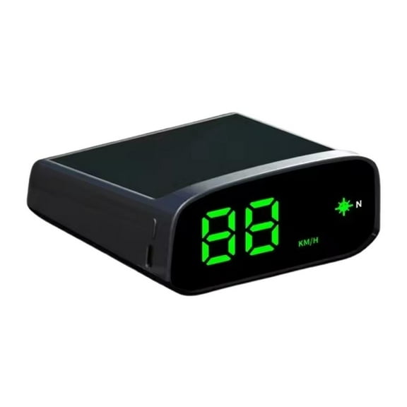 Solar-Powered GPS Digital HUD Speedometer with Intelligent Light Sensing for Safe Driving