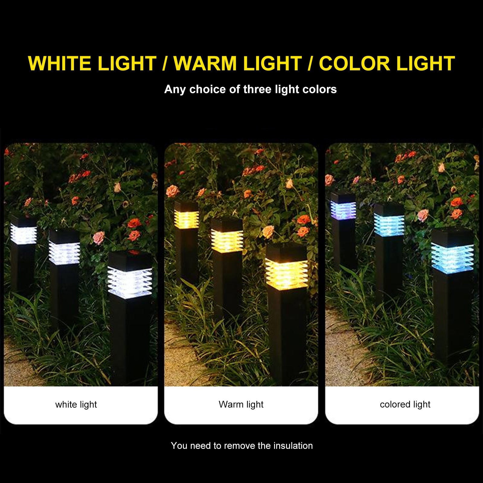 Solar Powered Garden Lights, Energy Efficient Outdoor Decor, Waterproof ... - Modern Solar-Powered Home Outdoor Lighting