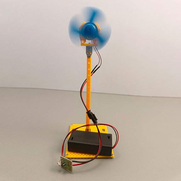Solar Powered Generator DIY Kit Light Sensing Smart Fan Physics