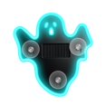 thumbnail image 1 of Solar Powered Ghost Ambient Light with Cup Mount, 1-Pack, Light Blue, for Car Interior and Window, Halloween Decoration, 1 of 3
