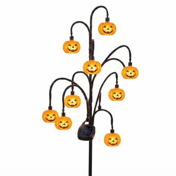 Solar-Powered Ghost Tree Path Light – Halloween Garden Stake with Glowing Phantom Lanterns, Auto On/Off Outdoor Decor for Yard, Patio & Party