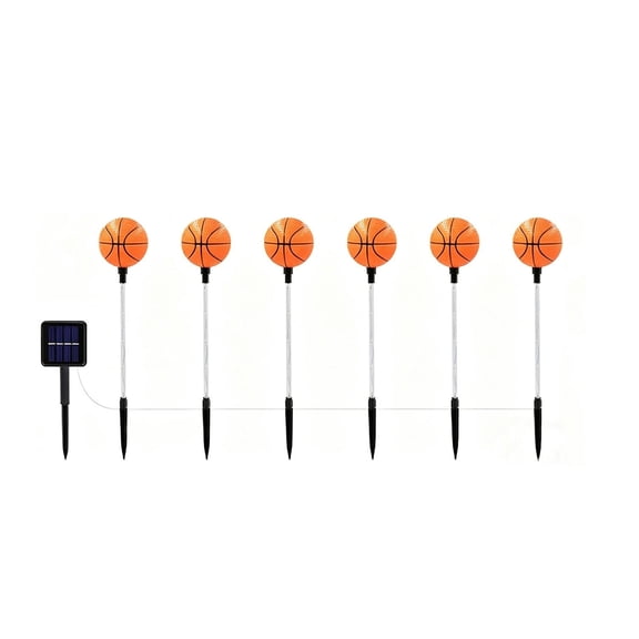 Solar Powered Ground Mounted Outdoor Courtyard Garden Sports Themed Decorative Light String