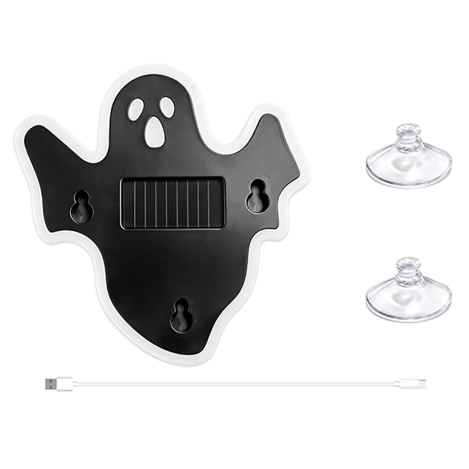 Fake Led Window Night Solar Powered Halloween Car Light Ghost Shape LED Lamp Cup Window ...