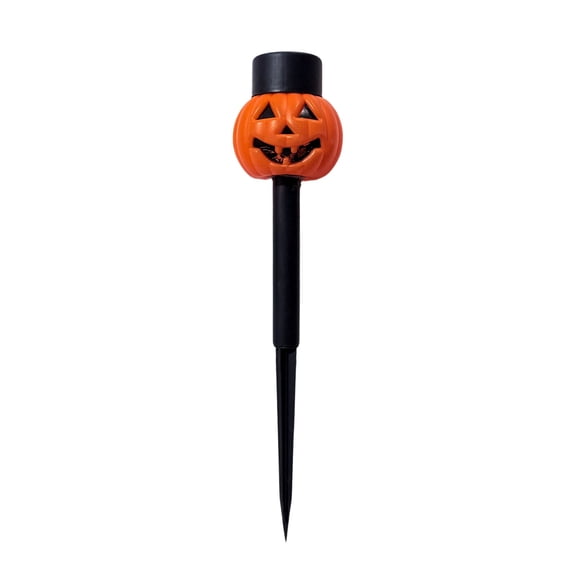 Solar Powered Halloween Pumpkin Ground Light, Outdoor Garden Decorative LED Stake Light for Lawn Pathway
