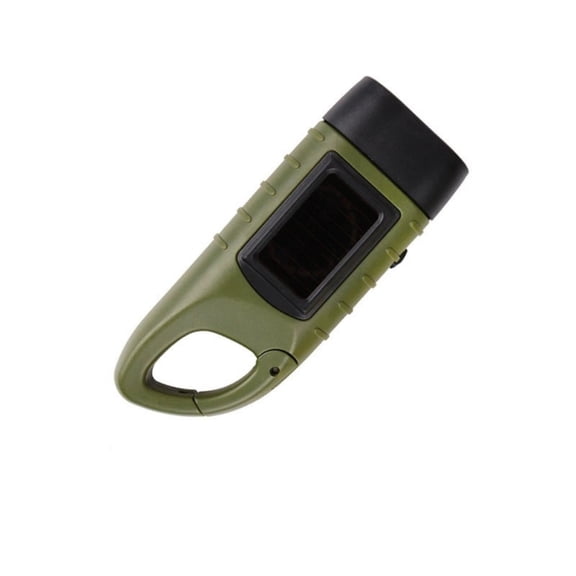 Solar Powered Hand Crank Flashlight for Outdoor Adventures Power Emergency LED Torch with Solar Panel and Mechanical Dynamo Ideal for Camping Hiking and Trekking