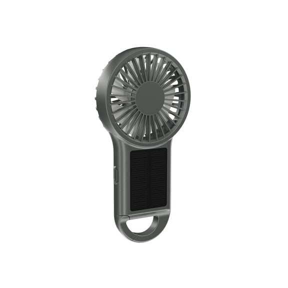 Solar Powered Handheld Fan with USB Charging for Outdoor Activities, 5 Speed Compact Cooling Device for Travel and Desk Use with 1500mAh Battery