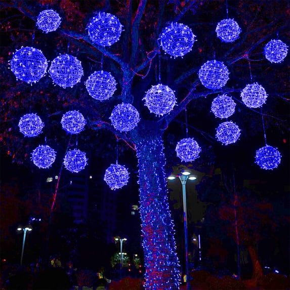 Solar Powered Hanging Ball Lights | Outdoor Waterproof Garden Decoration | Tree & Patio String Lights for Yard, Christmas, and Landscape Beautification