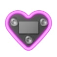 thumbnail image 1 of Solar Powered Heart for Car, Car LED Ambient Light - Solar-Powered Heart-Shaped LED Neon Light, IP65 Waterproof, Switchable Modes, Romantic Car, Outdoor Decor, 1 of 5