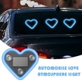thumbnail image 1 of Solar-Powered Heart for Car, Heart-Shaped Solar-Powered Car Light, Neon Atmosphere Light, LED Heart Light for Car, Valentine's Day Car Heart Light, Romantic Ambient Light Blue, 1 of 8