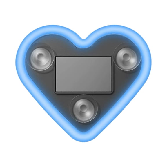Solar Powered Heart Shaped LED Atmosphere Light for Car Auto On Off Ambient Glow Vehicle Interior Decoration with Energy Saving Design