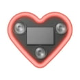 thumbnail image 1 of Solar Powered Heart Shaped LED Atmosphere Light For Vehicle Auto On Off Ambient Glow Car Interior Accessory Universal Installation Energy Efficient Design, 1 of 3