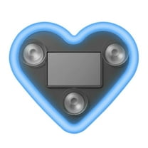 Solar Powered Heart Shaped LED Light for Car Window Decoration with Multiple Colors and Waterproof Design