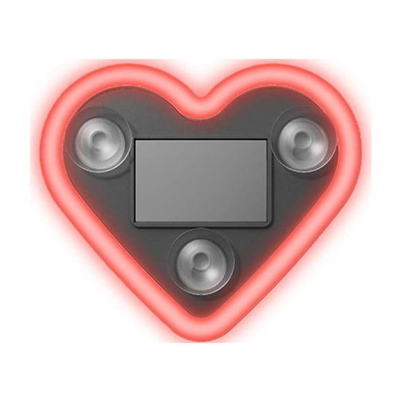 Solar-Powered Heart-Shaped LED Neon Light, Triangle Window Solar Heart Lights, Car LED Ambient Light, 5 Modes, Romantic Car, Interior Decor, Stylish Vehicle