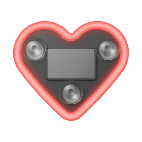 Solar Powered Heart Shaped LED Window Light for Vehicles - Auto On Off Ambient Glow - Ideal for Car Interiors