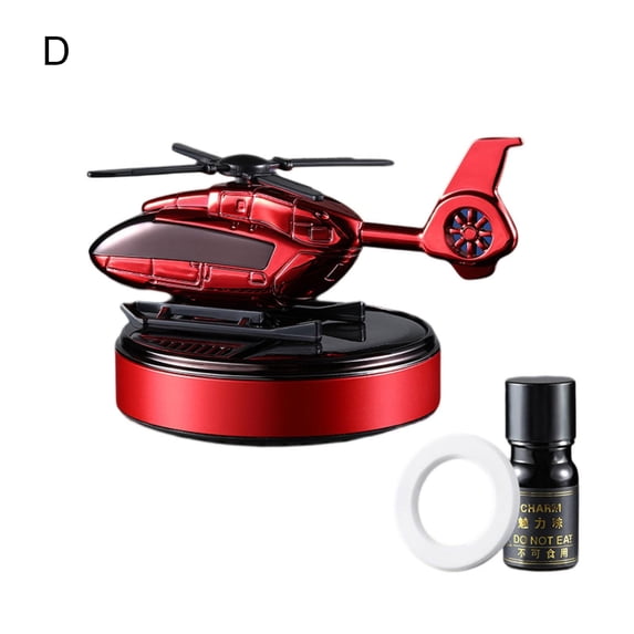 Solar-Powered Helicopter Car Air Freshener - Rotating Aromatherapy Diffuser Ornament - Elevate Your Automotive Decor with Refreshing Fragrances
