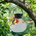 thumbnail image 1 of Solar Powered Hummingbird Feeder with LED Lights,Automatic Glass Bird Water Dispenser for Outdoor Garden and Patio Decoration,Attracts Beautiful Birds, 1 of 8