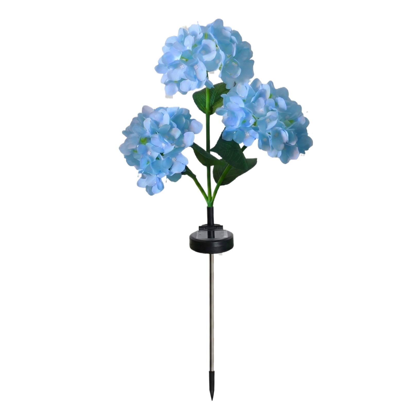 Solar Powered Hydrangea Garden Light, Artificial Blue Flower, 1 Pack ...