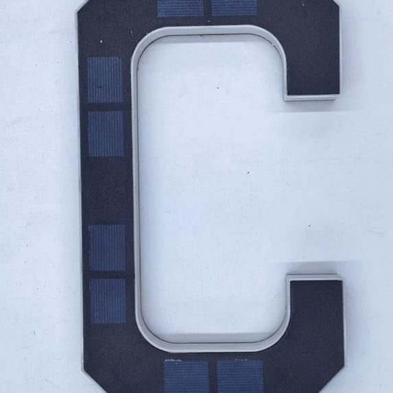 Solar Powered LED Address Number Sign, Customizable House Numbers Plaque with Waterproof Backlit Display for Outdoor Door, Wall, Home and Business