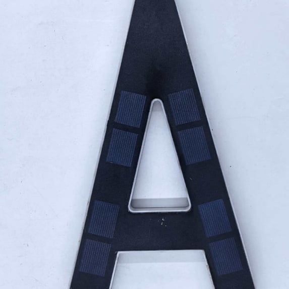 Solar Powered LED Address Number Sign, Customizable House Numbers Plaque with Waterproof Backlit Display for Outdoor Door, Wall, Home and Business