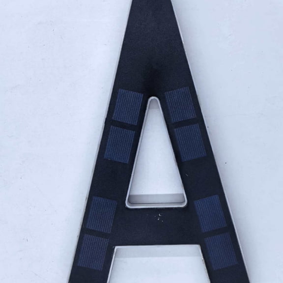 Solar Powered LED Address Number Sign, Waterproof Backlit House Numbers for Outside, Easy to Install, for Homes Apartments(K)