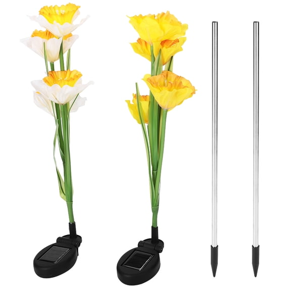 Solar-Powered LED Daffodil Lights for Garden, Patio, and Backyard Decor