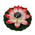 Solar Powered LED Flower Light Floating Pond Garden Pool Lamp