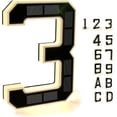 thumbnail image 1 of Solar Powered LED House Number Light – Waterproof Light-Up Address Sign for Outdoor Home, Night Visibility 9 Inch, 1 of 7