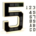 thumbnail image 1 of Solar Powered LED House Number Light – Waterproof Light-Up Address Sign for Outdoor Home, Night Visibility 9 Inch, 1 of 7