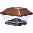 thumbnail image 1 of Solar Powered LED Metal Post Cap Light, 4-Pack, 1 of 2