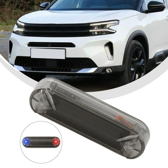 Solar Powered LED Security Light for Cars - Wireless Anti-Theft Alarm Lamp