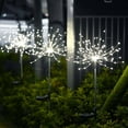 thumbnail image 1 of Solar Powered LED String Lights, 120-Light Copper Wire Flower Arrangement with 8 Lighting Modes, 93cm Outdoor Garden Decoration for Patio, Wedding, Party, 1 of 3