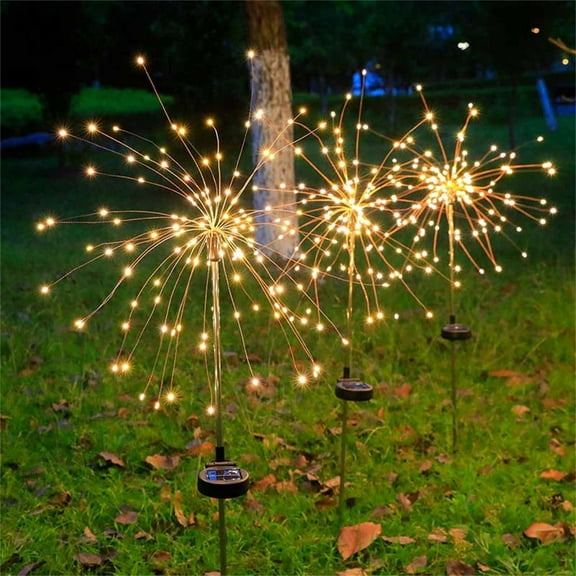 Solar Powered LED String Lights, 120-Light Copper Wire Garden Decor with 8 Modes & Timer, DIY Shapeable Flower Arrangement for Outdoor Patio Yard Wedding Party