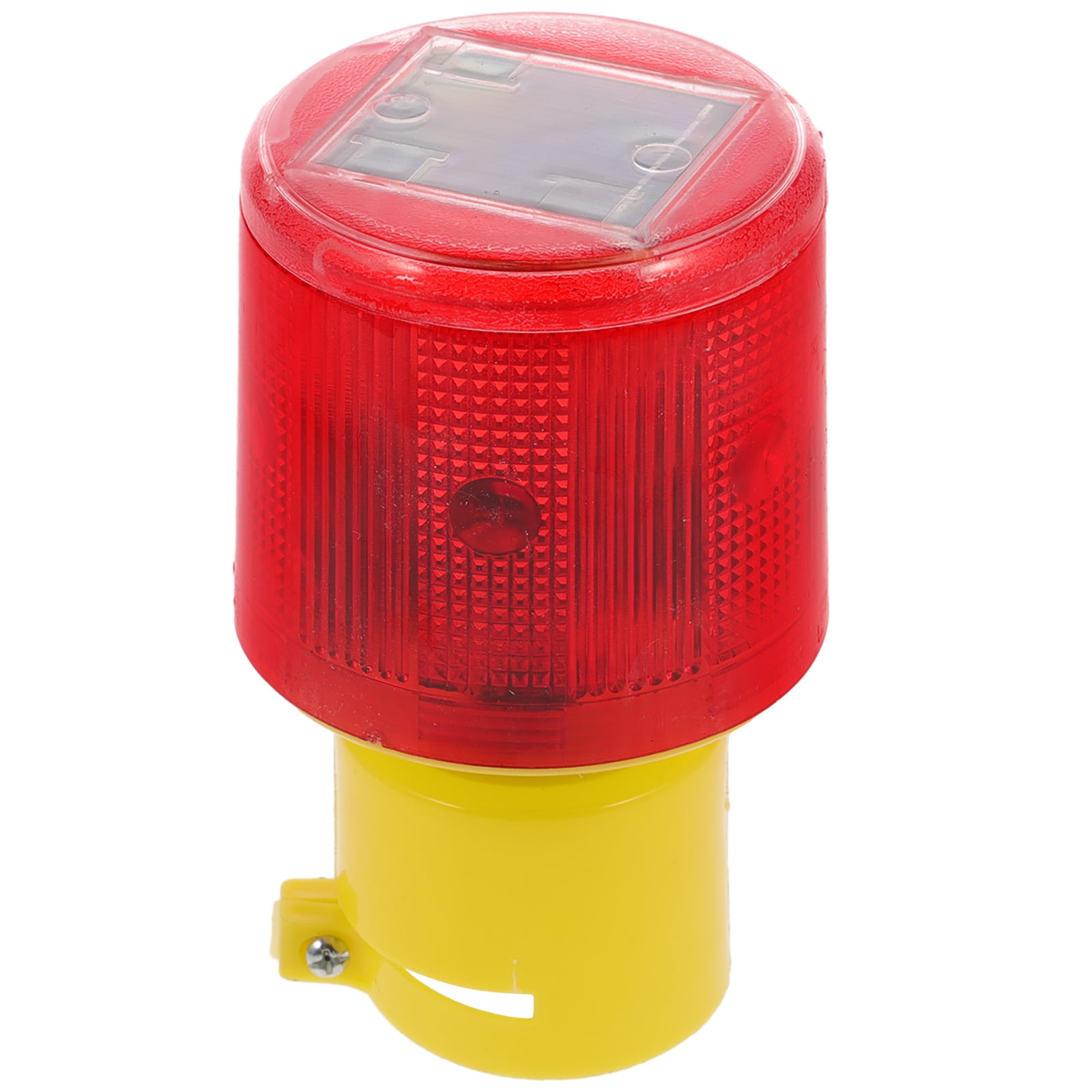 Solar Powered LED Traffic Strobe Warning Lights Flicker Beacon Road