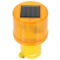 Solar Powered LED Traffic Strobe Warning Lights Flicker Beacon Road