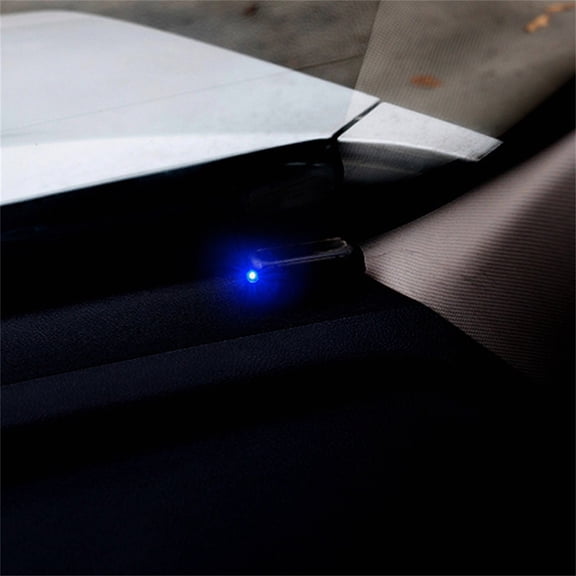 Solar Powered LED Vehicle Security Alarm System with Flashing Warning Light for Enhanced Car