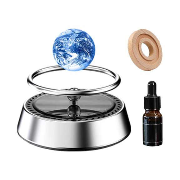 Solar Powered Levitating Orb Car with Dynamic Light Show and Automatic Rotation for