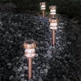 thumbnail image 1 of Solar Powered Lights - LED Outdoor Stake Spotlight Fixture for Gardens, Set of 4, 1 of 1