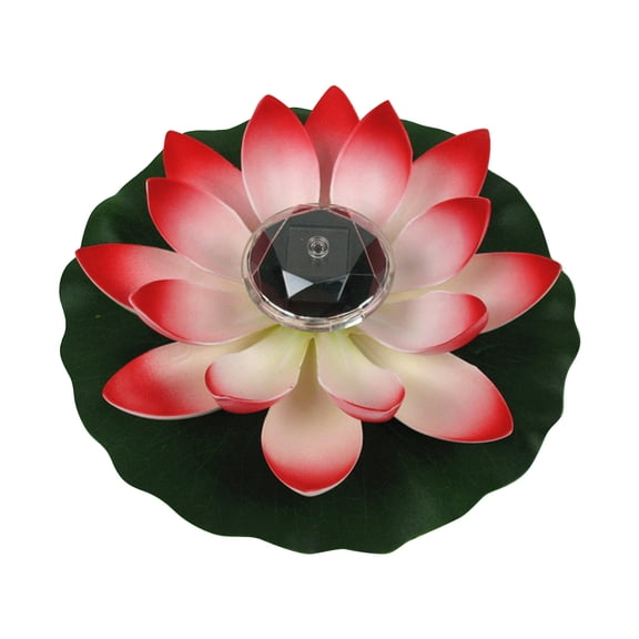 Solar Powered Lotus Flower Floating Light, LED Pond Pool Decoration, Waterproof Outdoor Garden Lamp, Artificial Plant Candle, Night Ambiance, 6 Inch