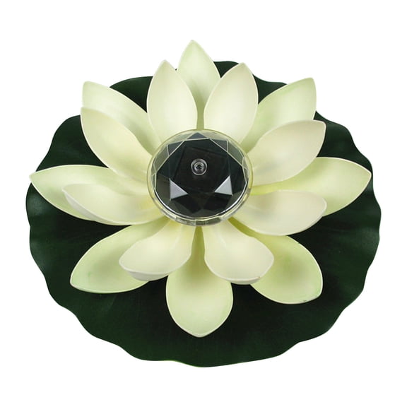 Solar Powered Lotus Flower Floating Light, LED Pond Pool Decoration, Waterproof Outdoor Garden Lamp, Artificial Plant Candle, Night Ambiance, 6 Inch