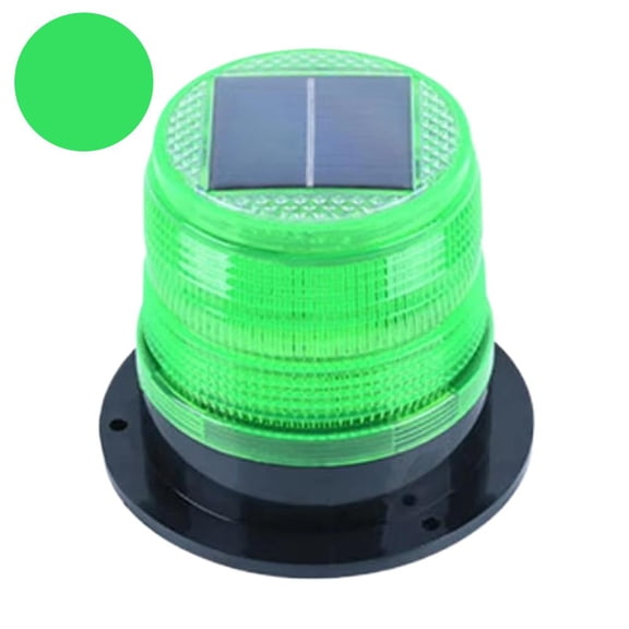 Solar Powered Magnetic Strobe Warning Light for Trucks, Cars, Emergency Vehicles - Waterproof LED Beacon Flashing Safety Beacon