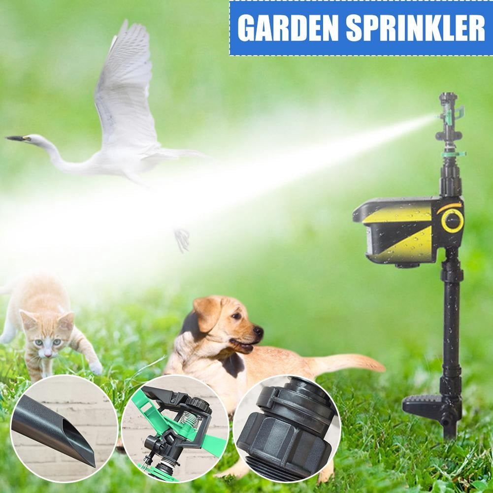 Solar Powered Motion-Activated Sprinkler, Automatic Motion Sensor Animal Deterrent for Garden and Yard, Professional Water Sprayer Repellent for Outdoors