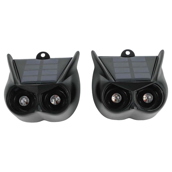 Solar-Powered Motion Sensor Animal Repeller Alarm Flashing Light