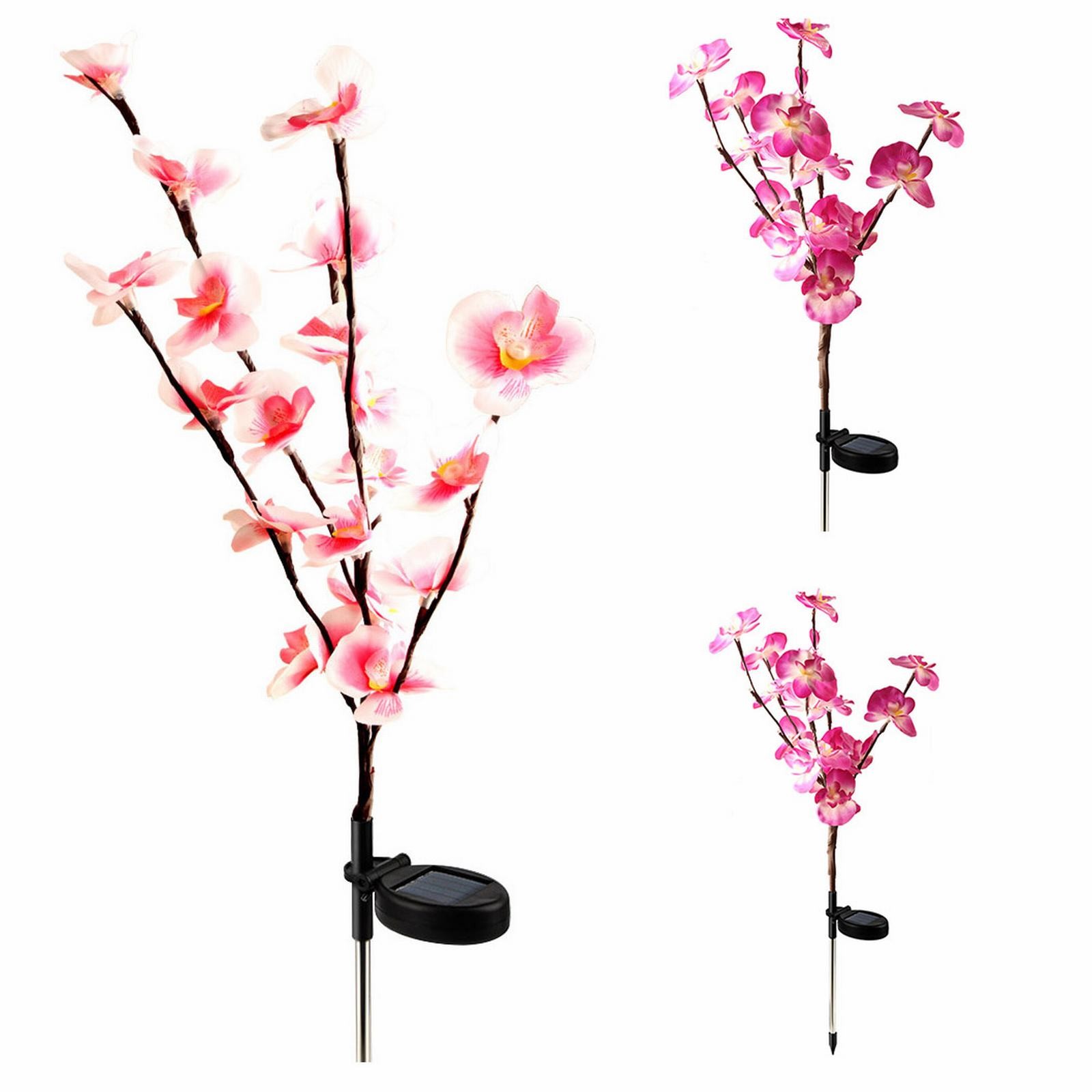Solar Powered Orchid Light Garden Decoration Orchid Tree Tall Living