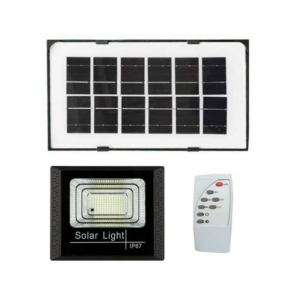 Solar Powered Outdoor Flood Light | LED Bright Security Light with Remote Control | 1 Pack