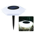 thumbnail image 1 of Solar-Powered Outdoor Garden Lamp | Auto Color Changing LED Light | Weatherproof Patio Floor Light with 600mAh Battery | IP65 Waterproof for Lawn, Pathway & Yard Decor (13.5" Round), 1 of 4