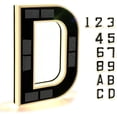 thumbnail image 1 of Solar-Powered Outdoor House Number Light 9 Inch, Waterproof LED Address Numbers with Solar Panel for Home, No Wiring, Light Up at Night, 1 of 7